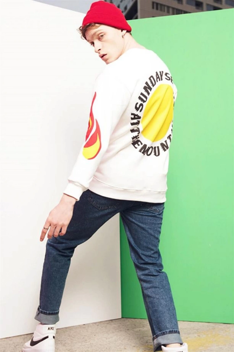 Holy Spirit Unisex Sweatshirt Beyaz