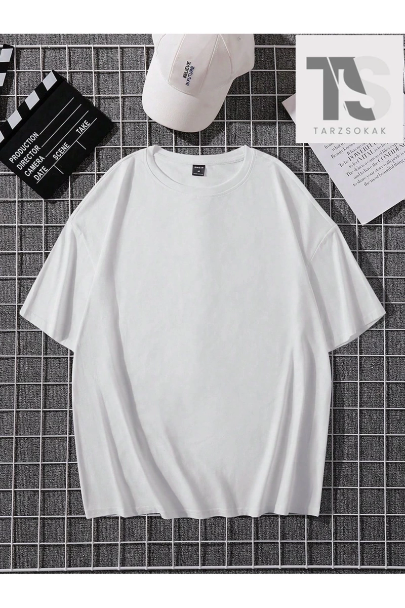 Homme Erkek Sırt Baskılı Düşük Omuz T-shirt