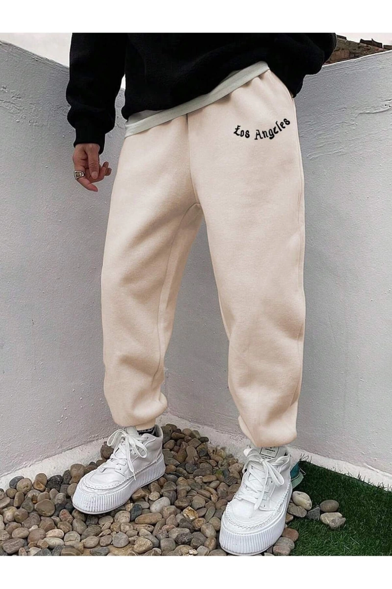 Hypemode Letter Graphic Drawstring Waist Eşofman Altı