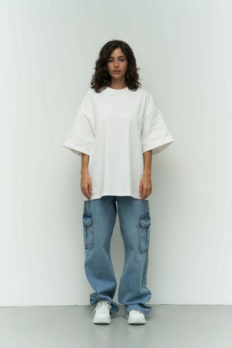 I Like Mama Beyaz Oversize