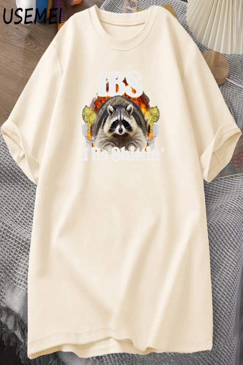 IBS Ben Shittin Rakun TErkekler Karın Ağrısı Survivor T-shirt erkek Kısa Kollu T-shir 3012