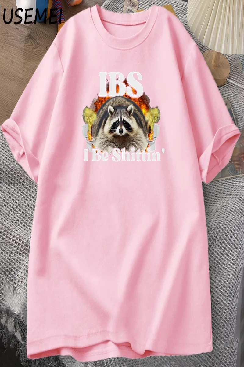 IBS Ben Shittin Rakun TErkekler Karın Ağrısı Survivor T-shirt erkek Kısa Kollu T-shir 3012