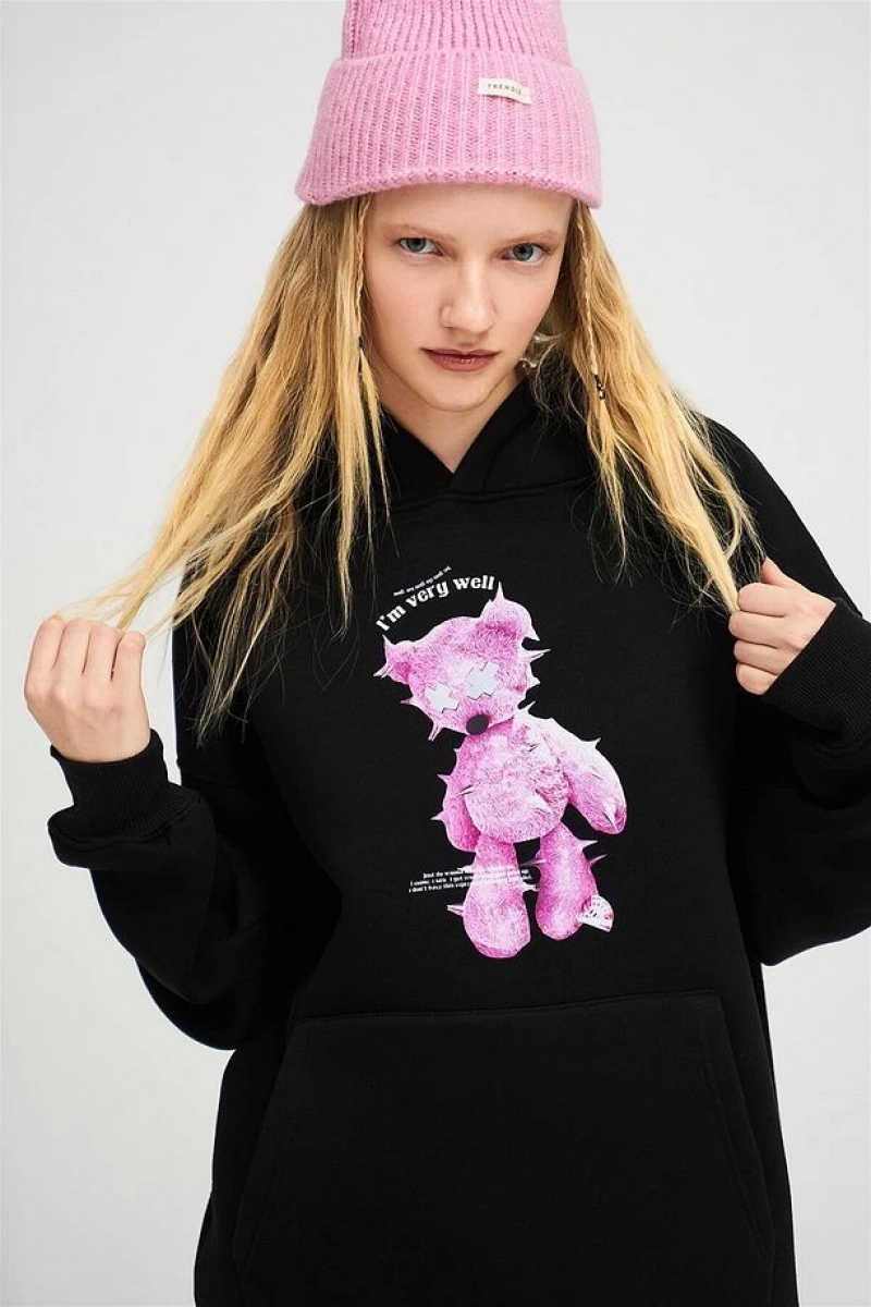 İm Very Vell Unisex Sweatshirt Hoodie Siyah