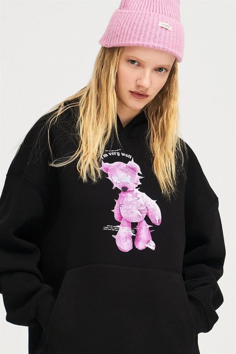 İm Very Vell Unisex Sweatshirt Hoodie Siyah