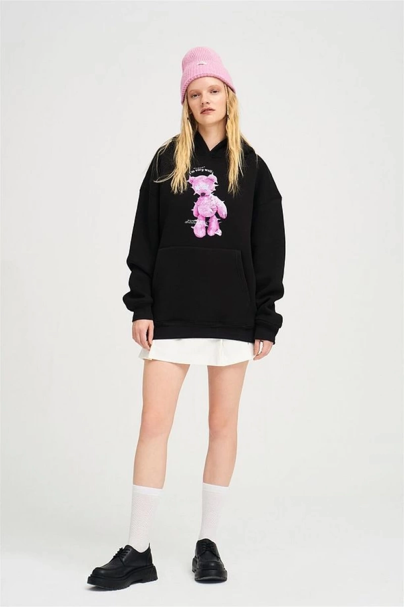 İm Very Vell Unisex Sweatshirt Hoodie Siyah
