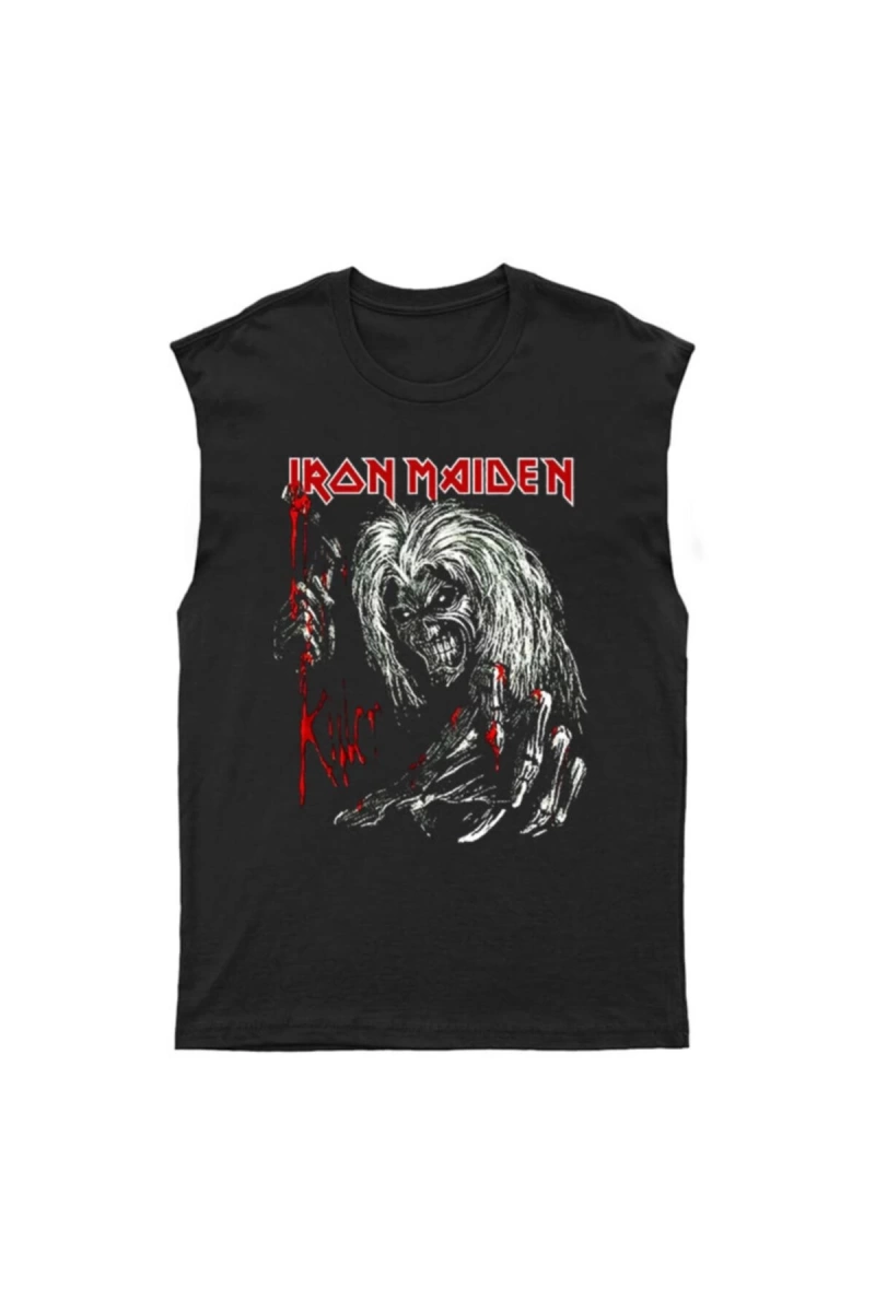 Iron Maiden - Iron Maiden Kesik Kol Tişört Kolsuz T-shirt Bkt5364