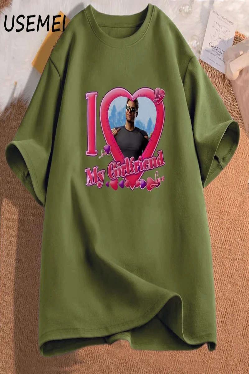 Johnny Cage kız arkadaşımı seviyorum t-shirt adam rahat pamuk kısa kollu Video oyunu erkek gi 3063