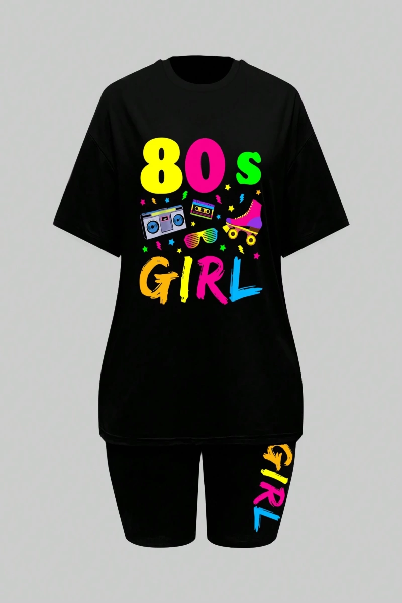 Kadın 2Lİ TAKIM OVERSİZE Trend T-shirt Şort Model 4927