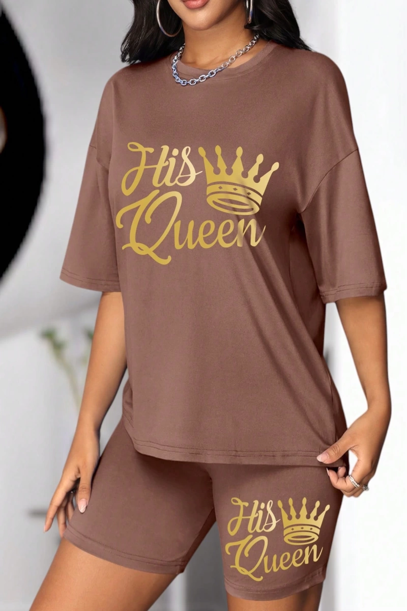 Kadın 2Lİ TAKIM OVERSİZE Trend T-shirt Şort Model 4937