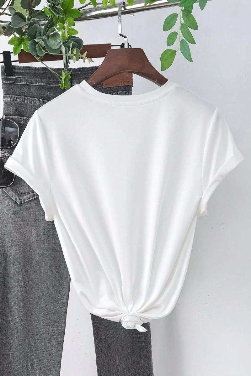 Kadın 2Lİ TAKIM OVERSİZE Trend T-shirt Şort Model 4940