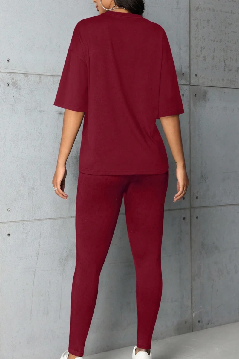Kadın 2Lİ TAKIM OVERSİZE Trend T-shirt Şort Model 4945