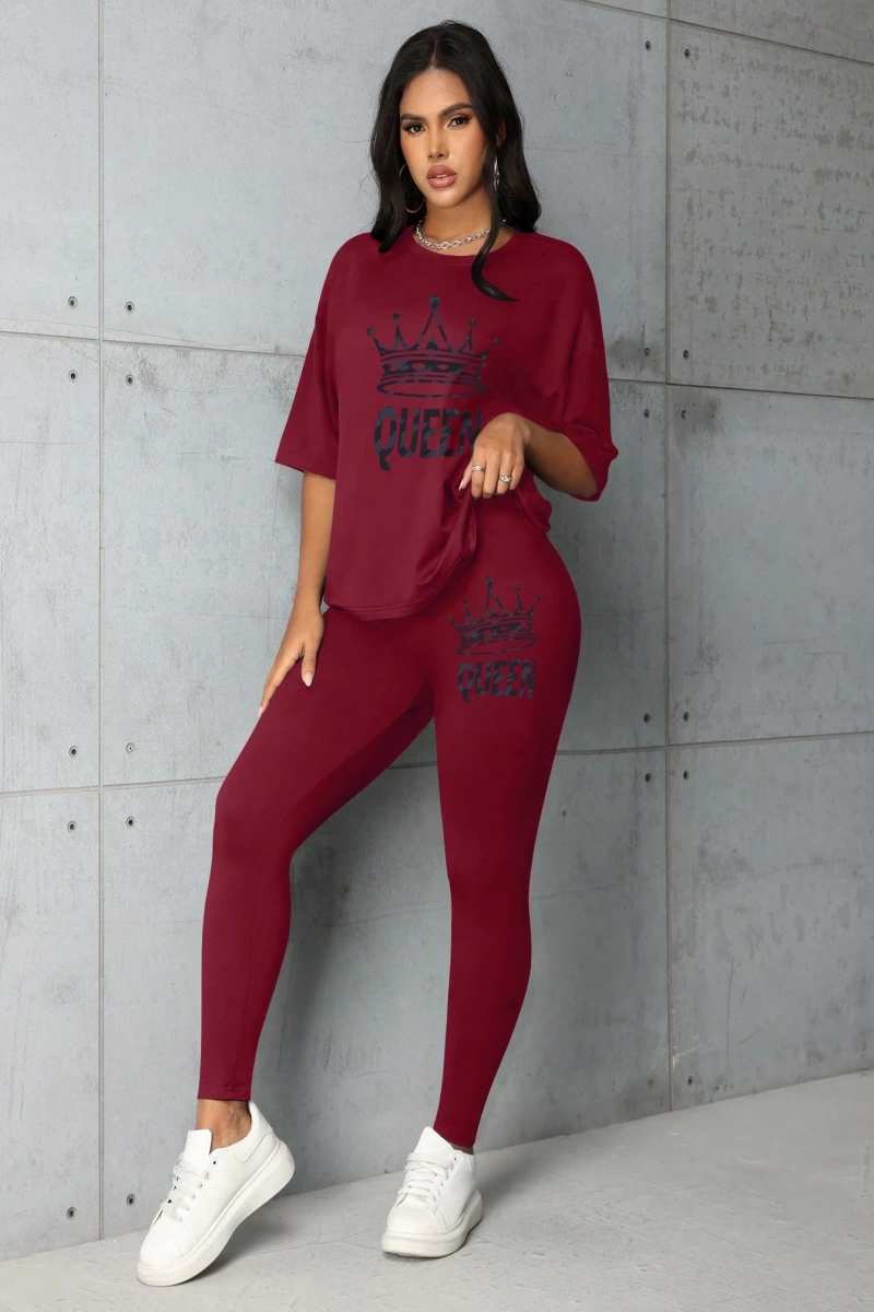 Kadın 2Lİ TAKIM OVERSİZE Trend T-shirt Şort Model 4945