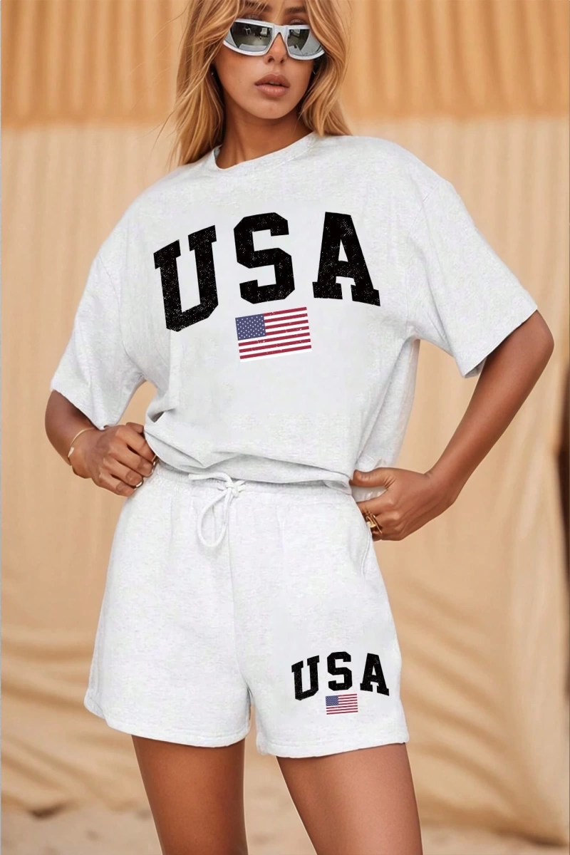 Kadın 2Lİ TAKIM OVERSİZE Trend T-shirt Şort Model 4950