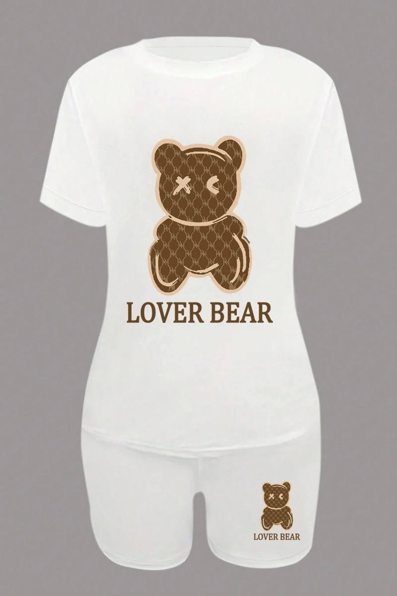 Kadın 2Lİ TAKIM OVERSİZE Trend T-shirt Şort Model 4967