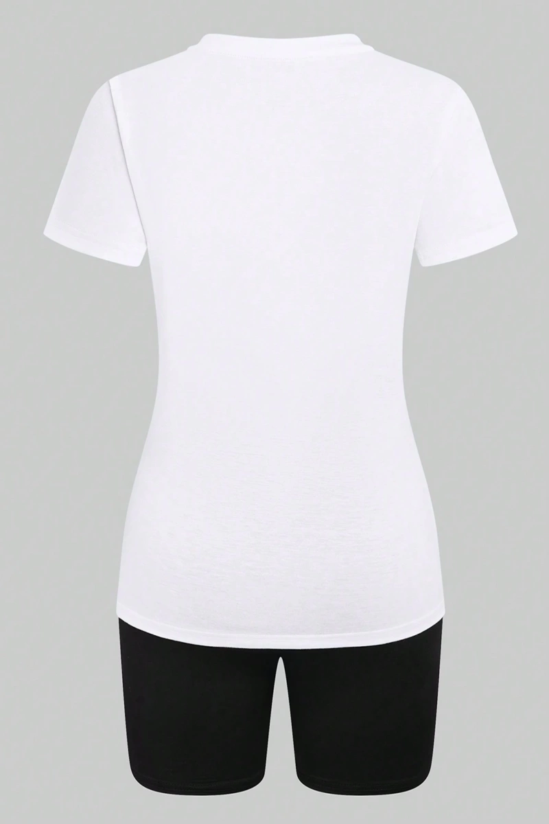 Kadın 2Lİ TAKIM OVERSİZE Trend T-shirt Şort Model 4967