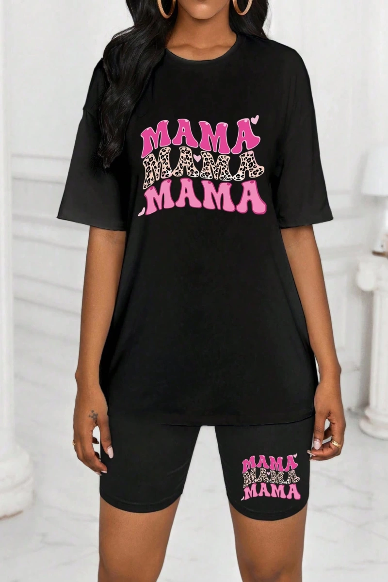 Kadın 2Lİ TAKIM OVERSİZE Trend T-shirt Şort Model 4970