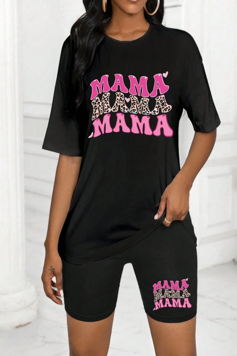 Kadın 2Lİ TAKIM OVERSİZE Trend T-shirt Şort Model 4970