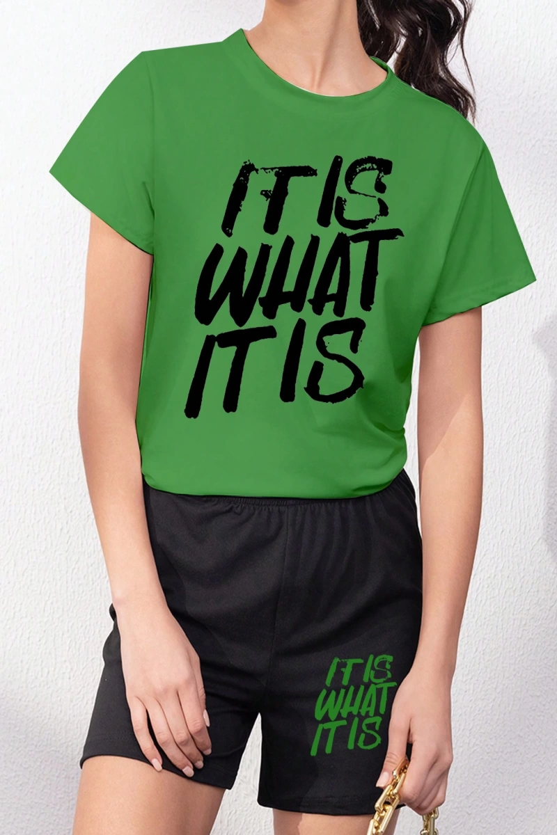 Kadın 2Lİ TAKIM OVERSİZE Trend T-shirt Şort Model 4972