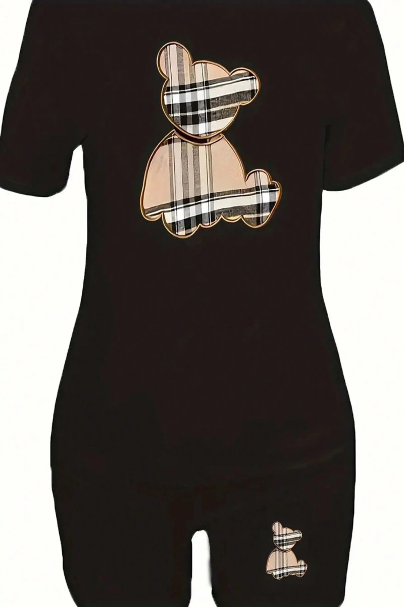 Kadın 2Lİ TAKIM OVERSİZE Trend T-shirt Şort Model 4974