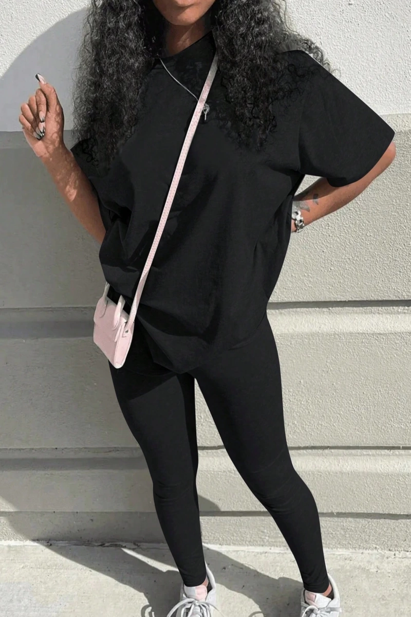 Kadın 2Lİ TAKIM OVERSİZE Trend T-shirt Şort Model 4984