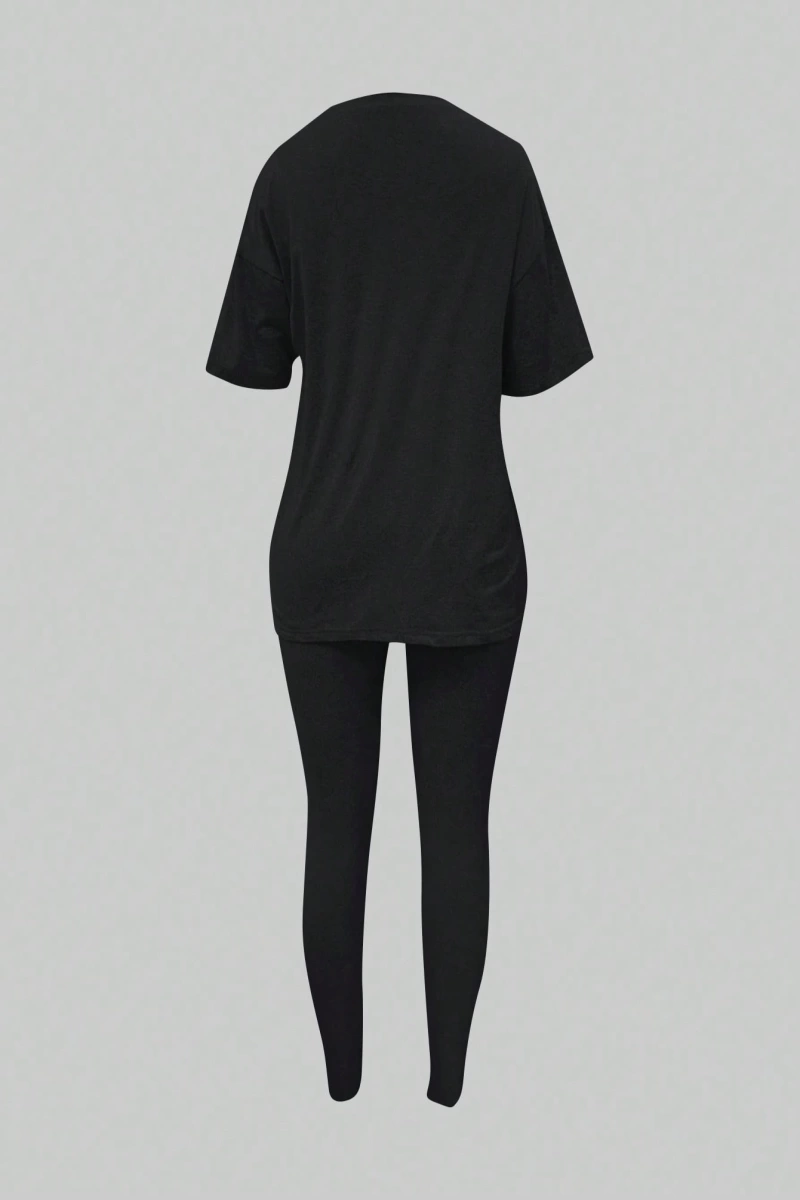 Kadın 2Lİ TAKIM OVERSİZE Trend T-shirt Şort Model 4984