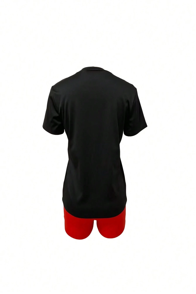 Kadın 2Lİ TAKIM OVERSİZE Trend T-shirt Şort Model 4987