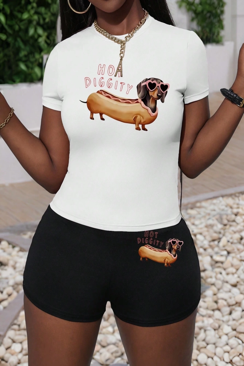 Kadın 2Lİ TAKIM OVERSİZE Trend T-shirt Şort Model 4994