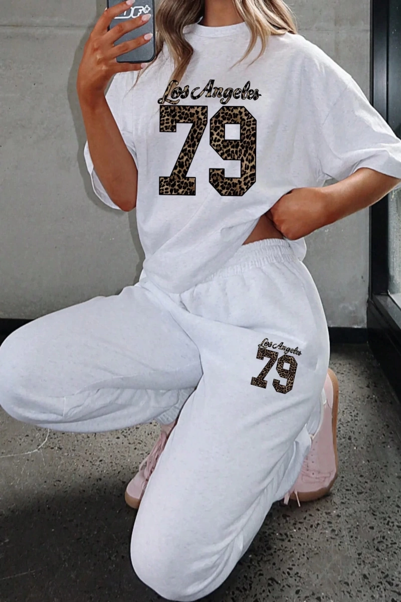 Kadın 2Lİ TAKIM OVERSİZE Trend T-shirt Şort Model 5006