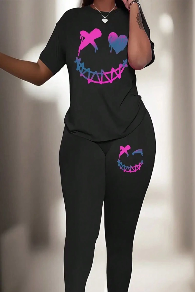 Kadın 2Lİ TAKIM OVERSİZE Trend T-shirt Şort Model 5008