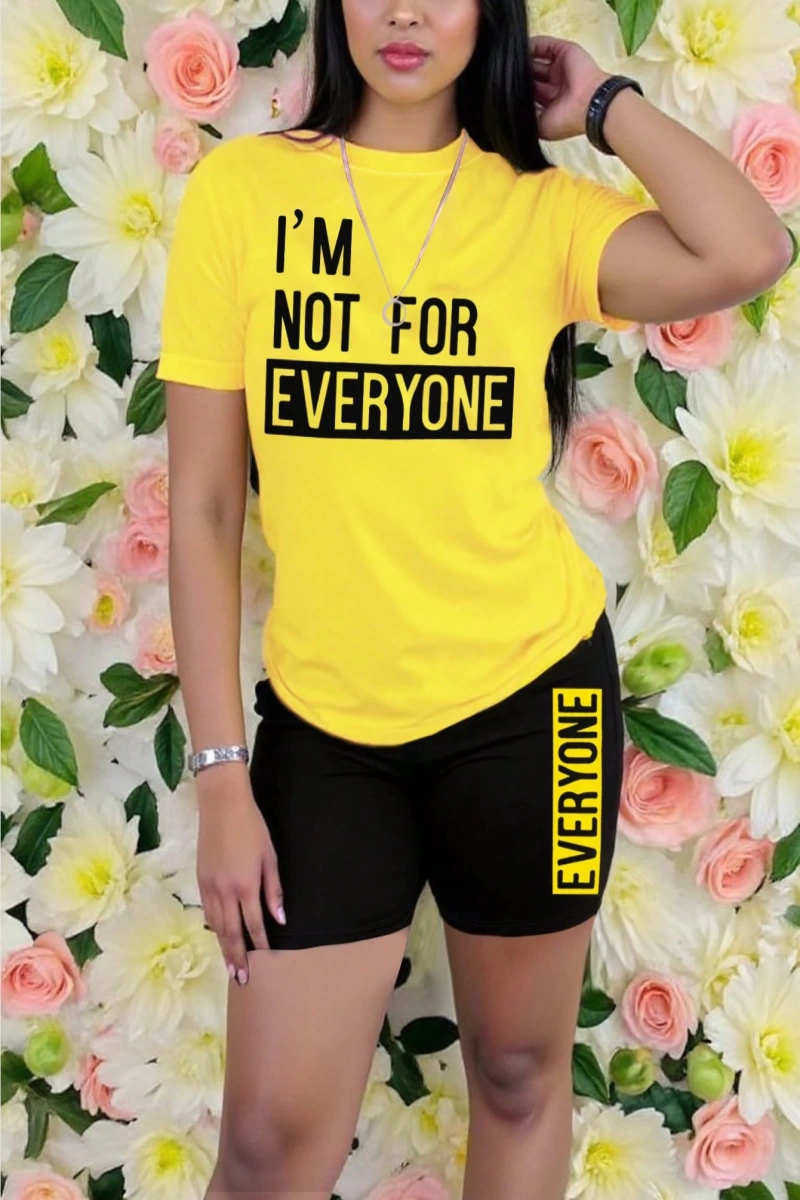 Kadın 2Lİ TAKIM OVERSİZE Trend T-shirt Şort Model 5012
