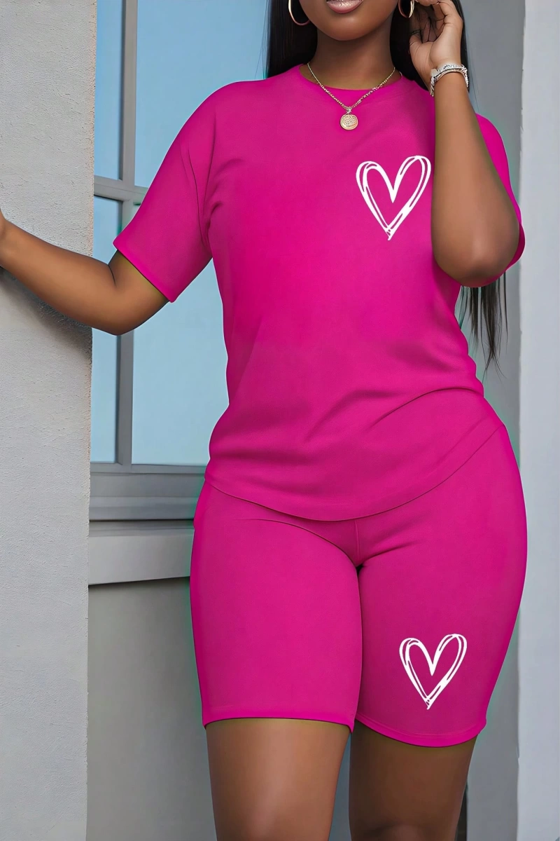 Kadın 2Lİ TAKIM OVERSİZE Trend T-shirt Şort Model 5022