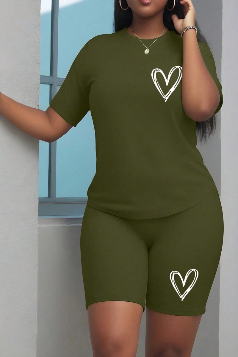 Kadın 2Lİ TAKIM OVERSİZE Trend T-shirt Şort Model 5022