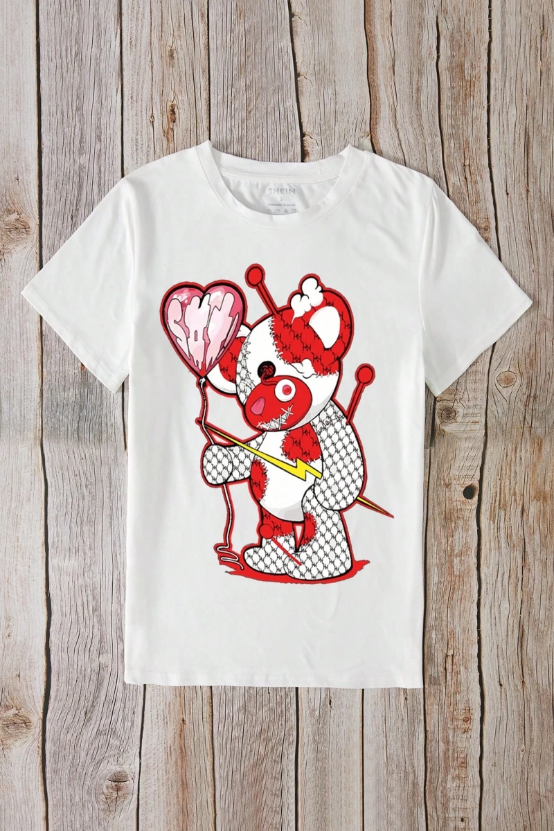 Kadın 2Lİ TAKIM OVERSİZE Trend T-shirt Şort Model 5023