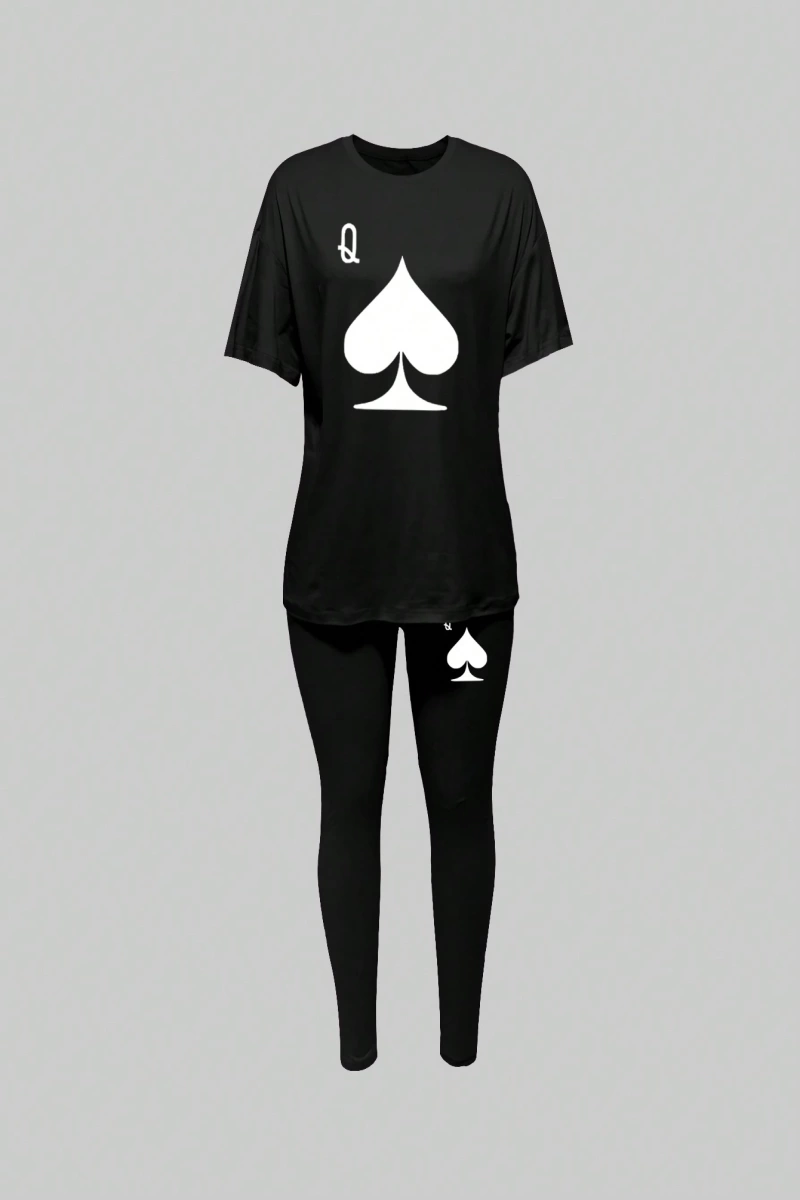 Kadın 2Lİ TAKIM OVERSİZE Trend T-shirt Şort Model 5026