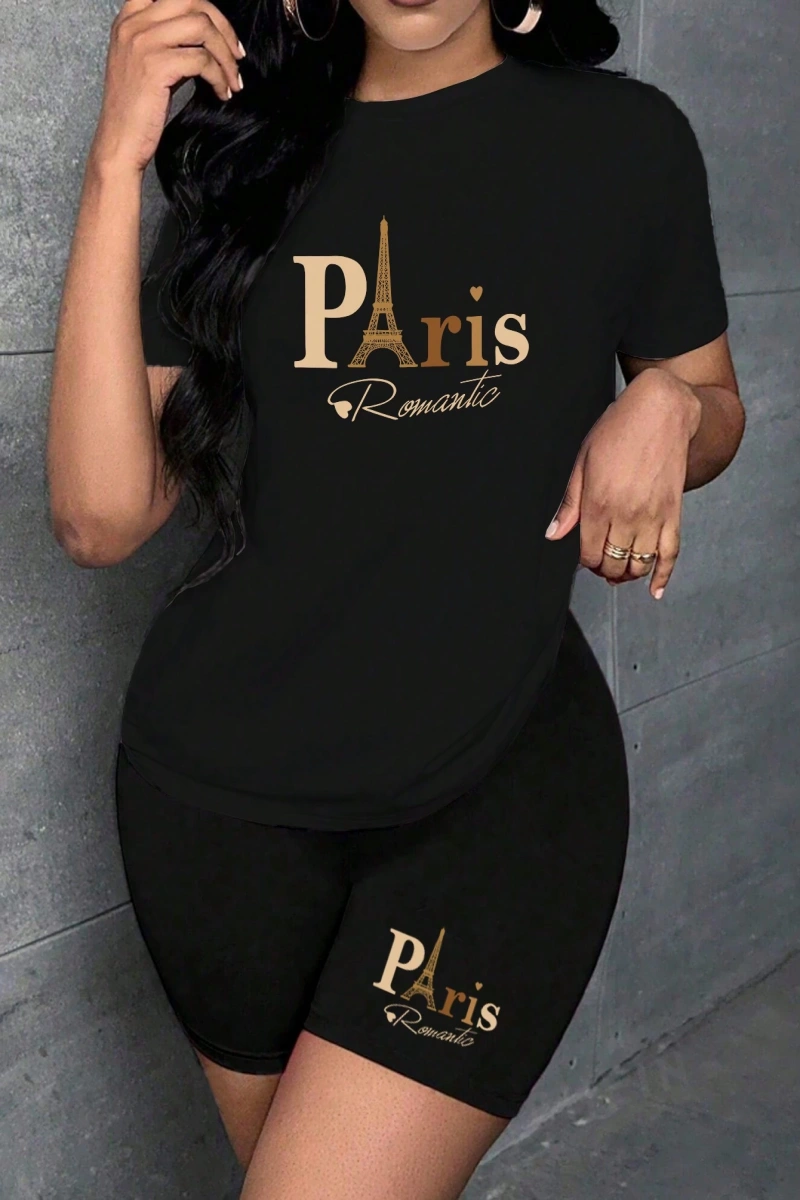 Kadın 2Lİ TAKIM OVERSİZE Trend T-shirt Şort Model 5035