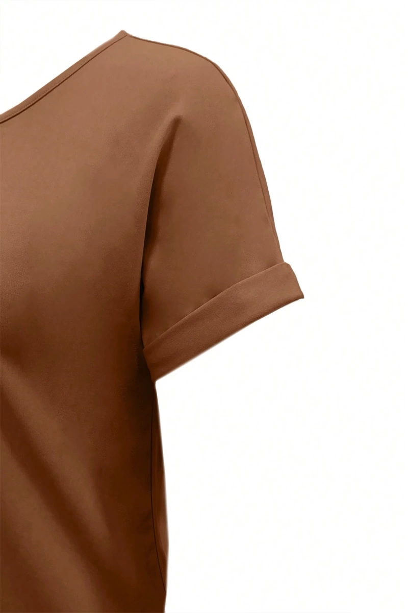 Kadın 2Lİ TAKIM OVERSİZE Trend T-shirt Şort Model 5043