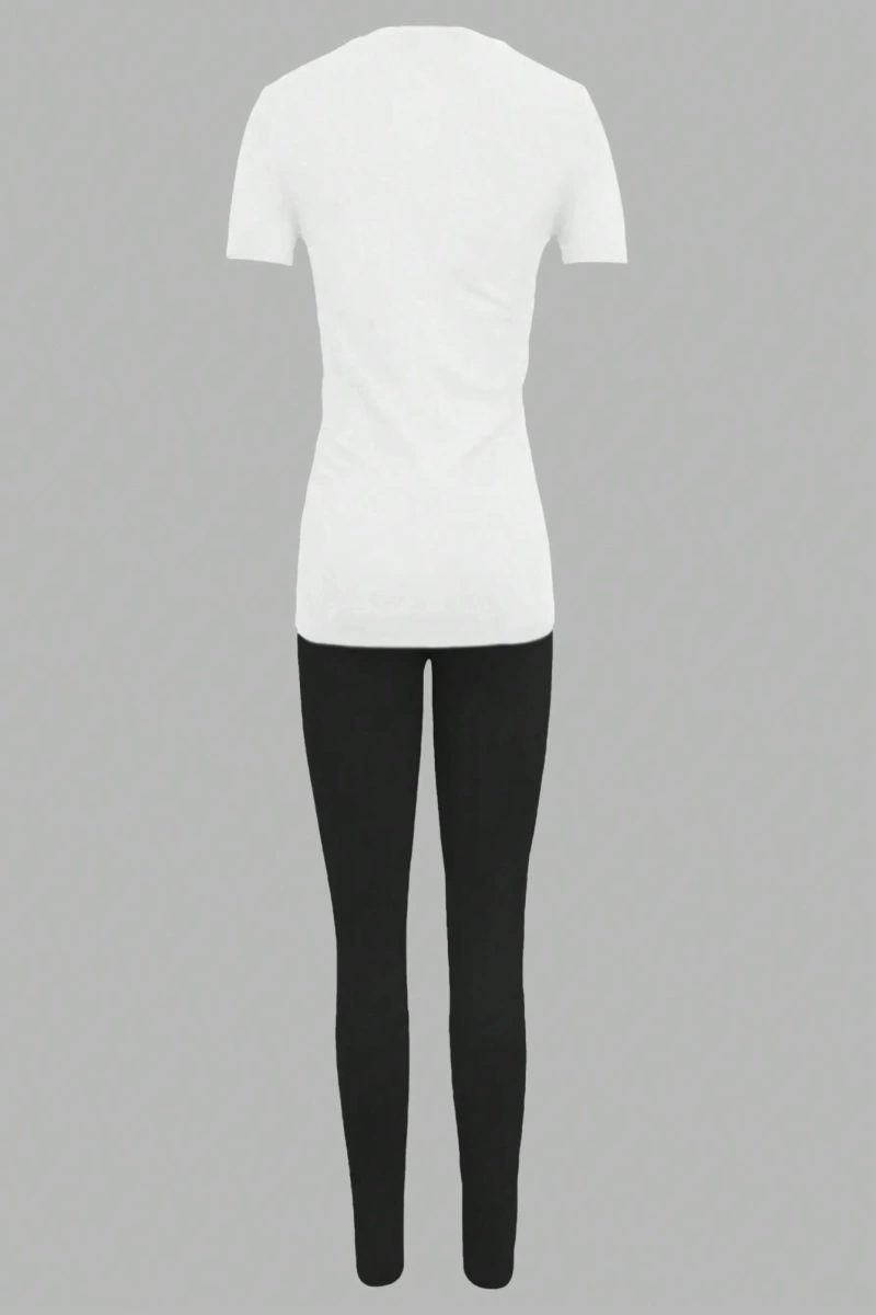 Kadın 2Lİ TAKIM OVERSİZE Trend T-shirt Şort Model 5047