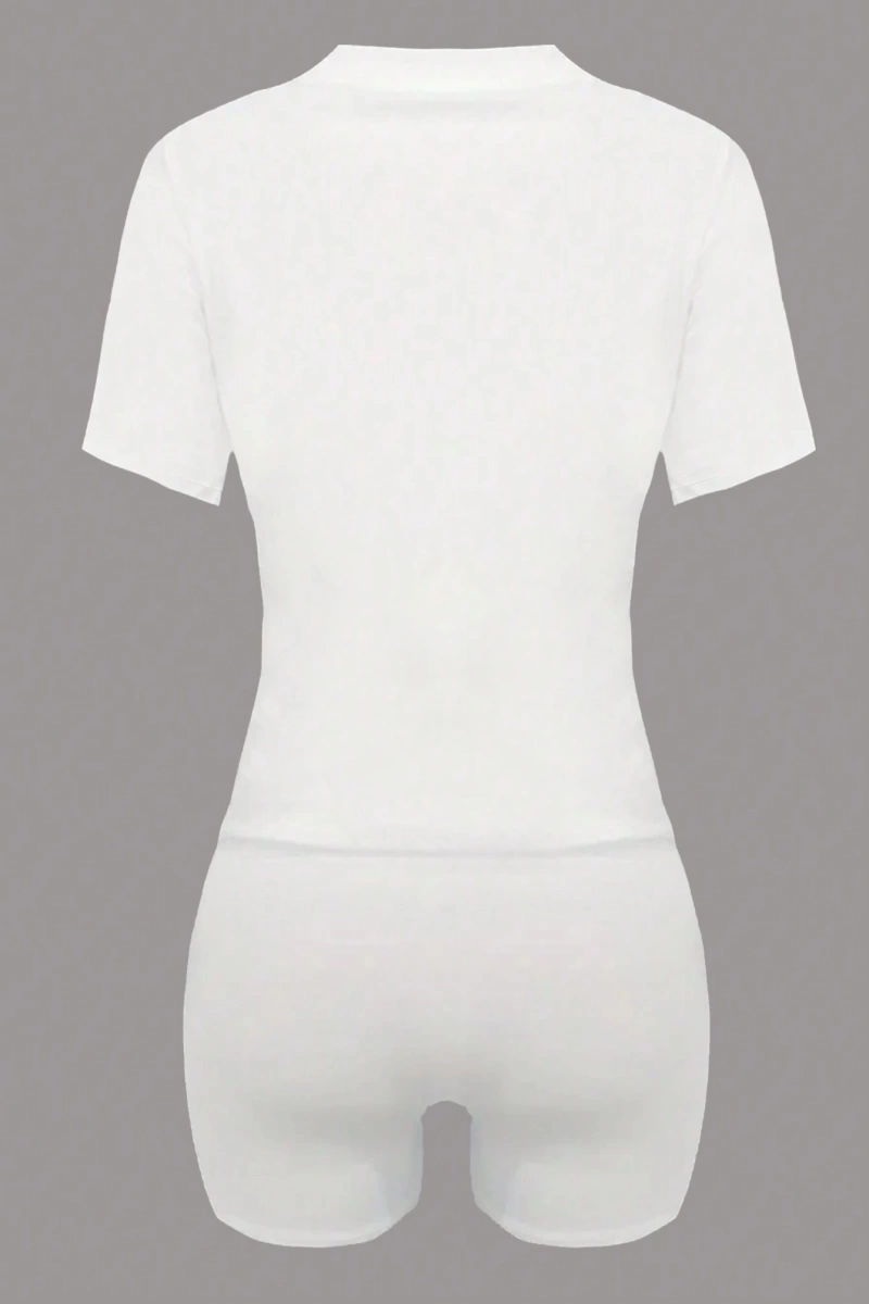 Kadın 2Lİ TAKIM OVERSİZE Trend T-shirt Şort Model 5055