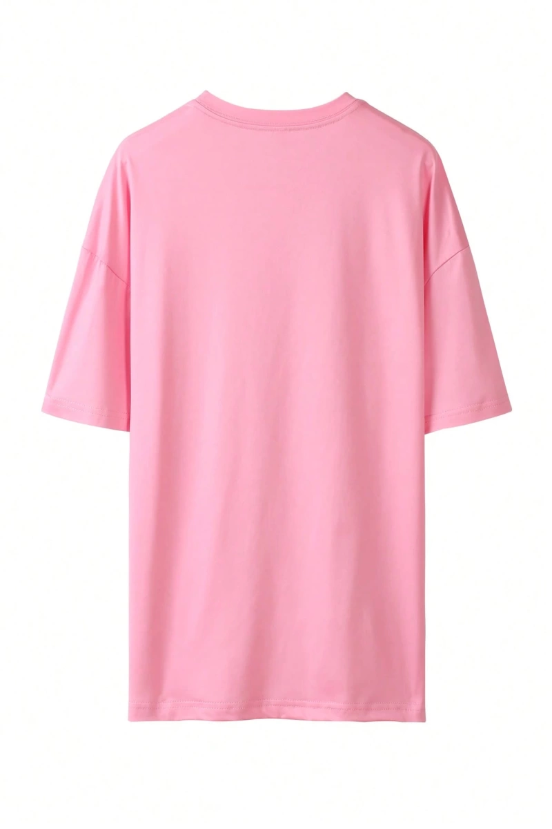 Kadın 2Lİ TAKIM OVERSİZE Trend T-shirt Şort Model 5061