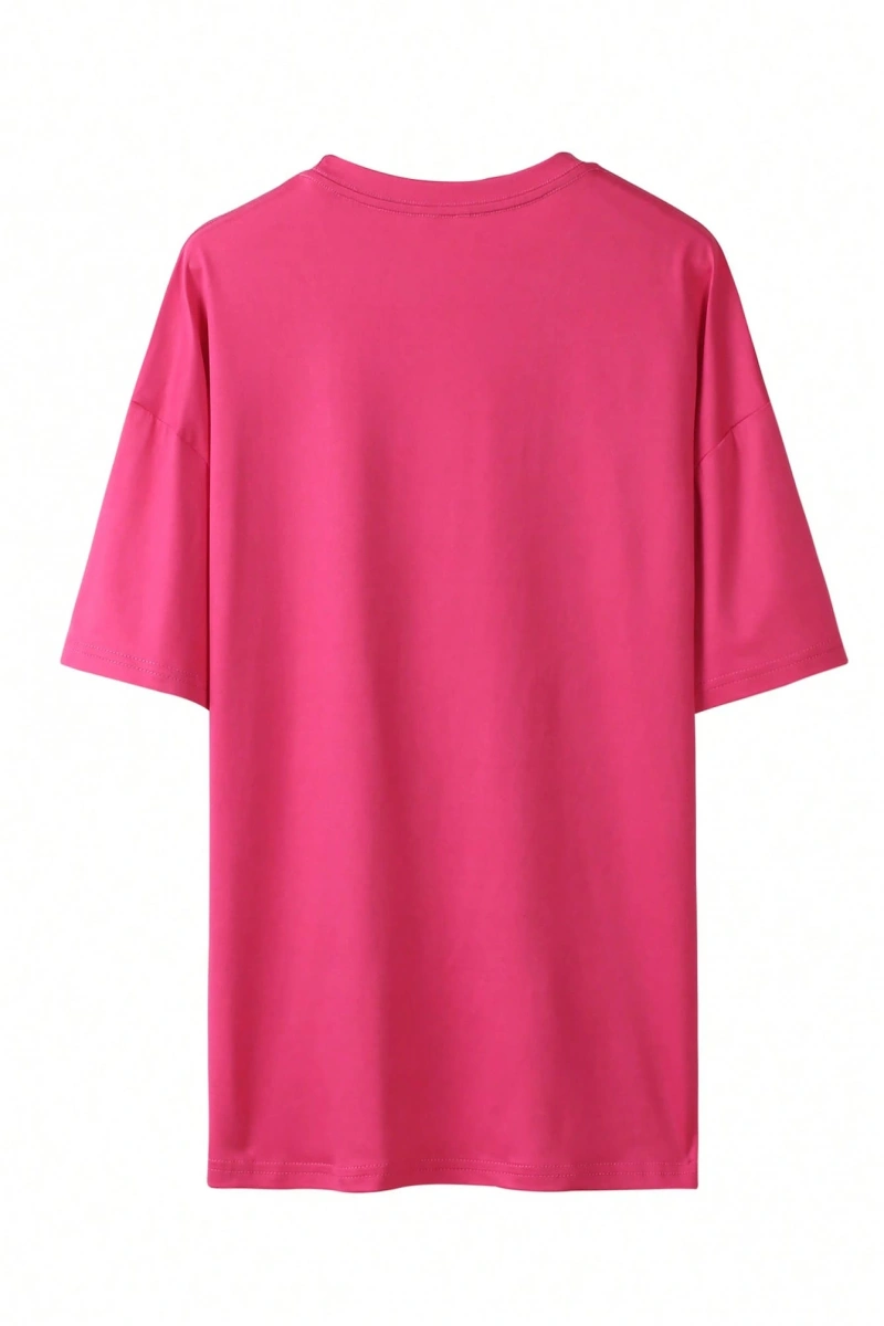 Kadın 2Lİ TAKIM OVERSİZE Trend T-shirt Şort Model 5061