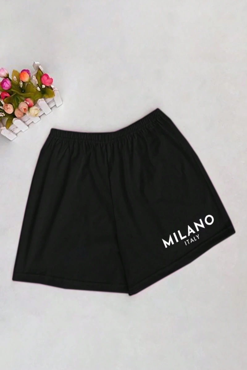 Kadın 2Lİ TAKIM OVERSİZE Trend T-shirt Şort Model 5063