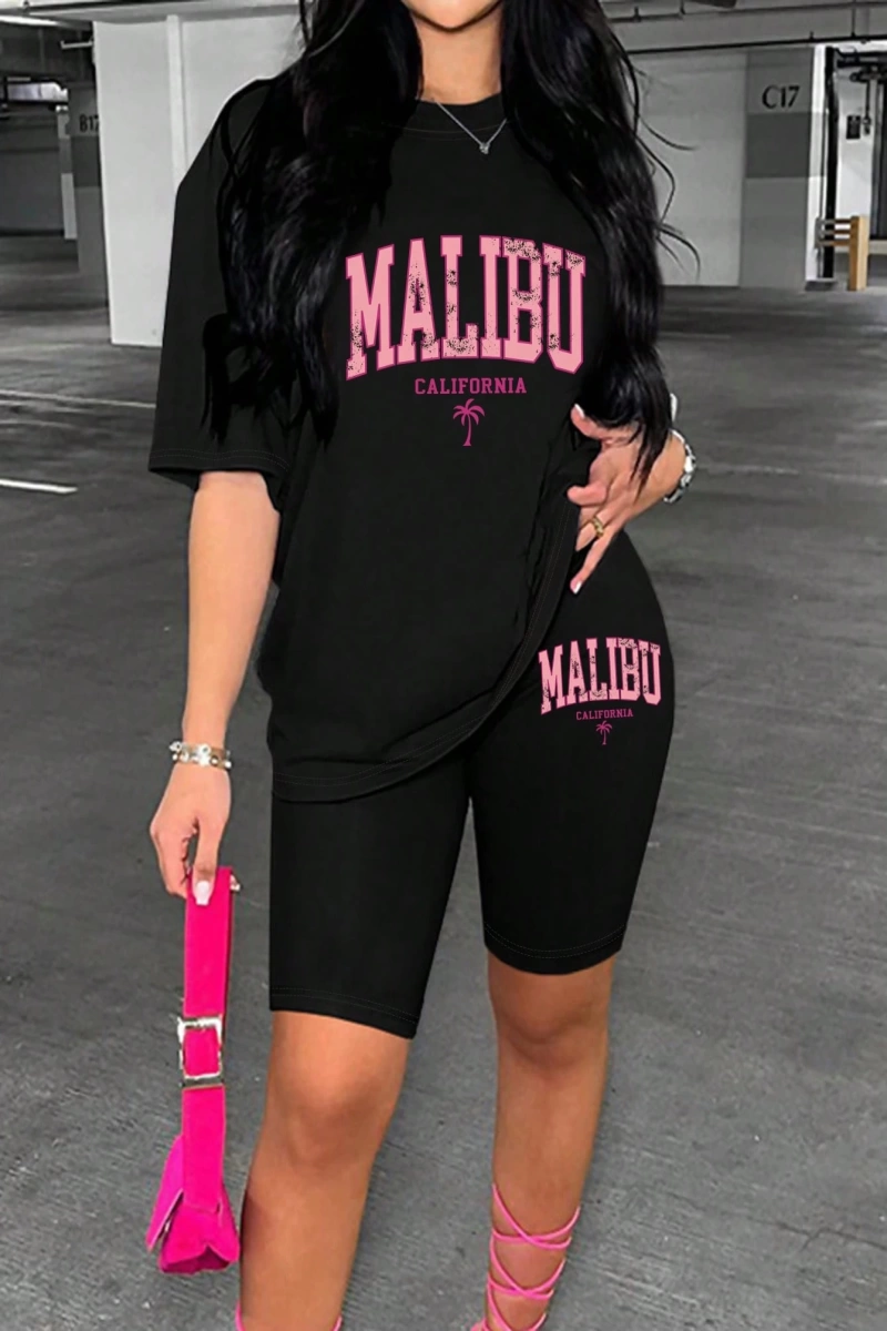 Kadın 2Lİ TAKIM OVERSİZE Trend T-shirt Şort Model 5064
