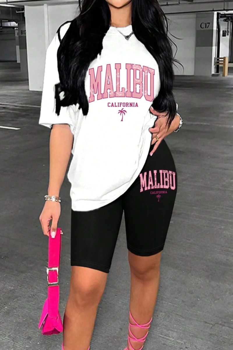 Kadın 2Lİ TAKIM OVERSİZE Trend T-shirt Şort Model 5064