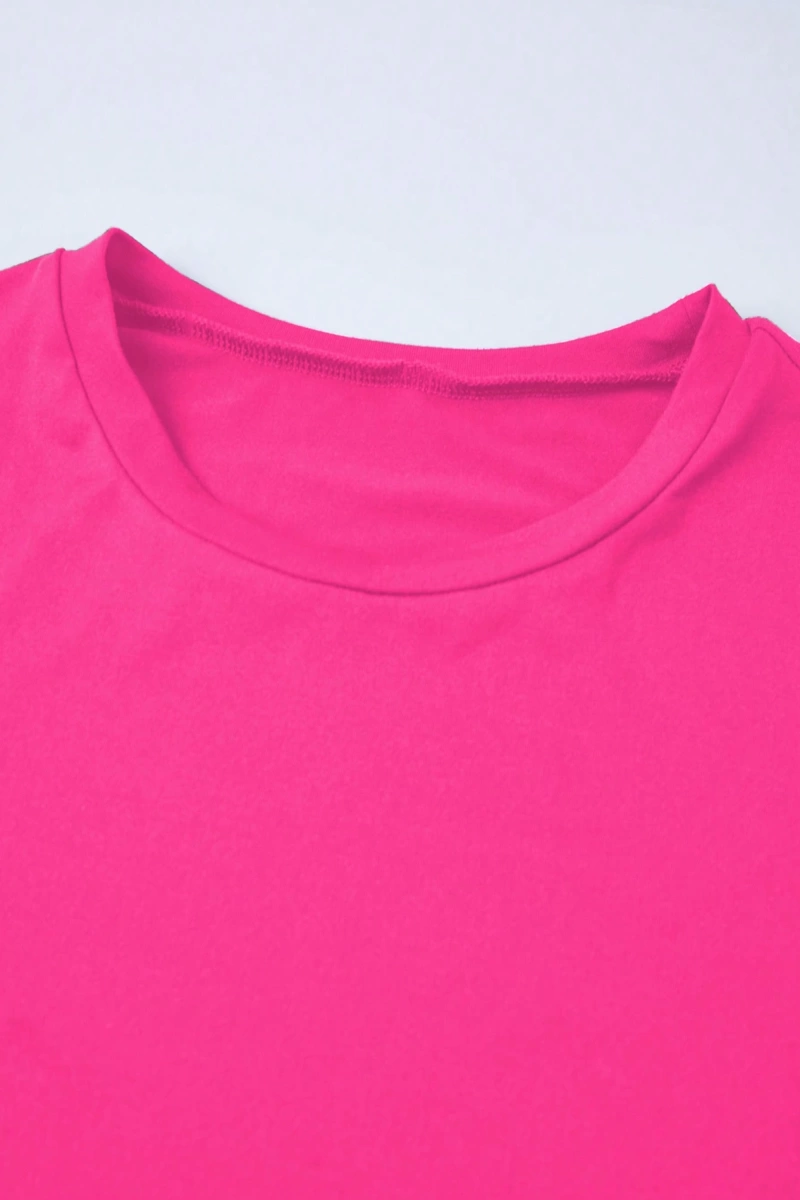 Kadın 2Lİ TAKIM OVERSİZE Trend T-shirt Şort Model 5069