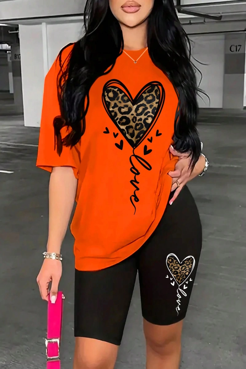 Kadın 2Lİ TAKIM OVERSİZE Trend T-shirt Şort Model 5071