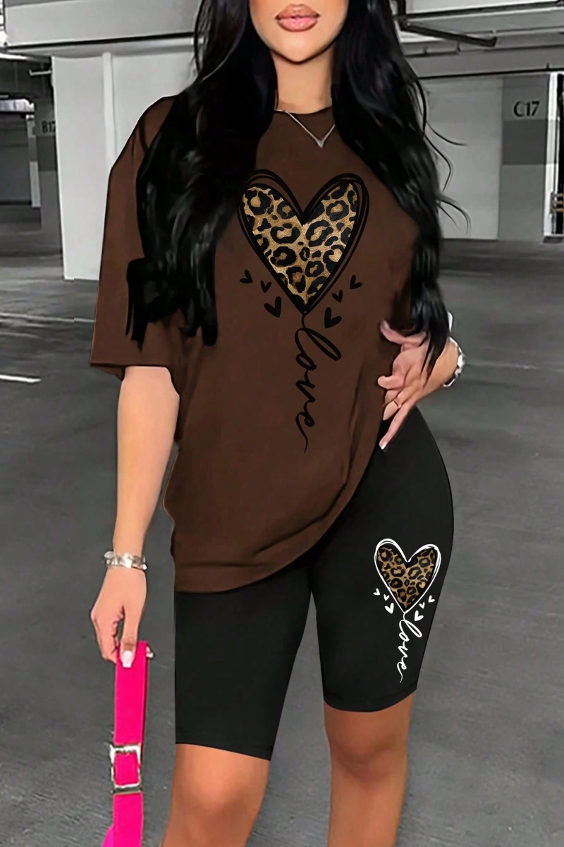 Kadın 2Lİ TAKIM OVERSİZE Trend T-shirt Şort Model 5071