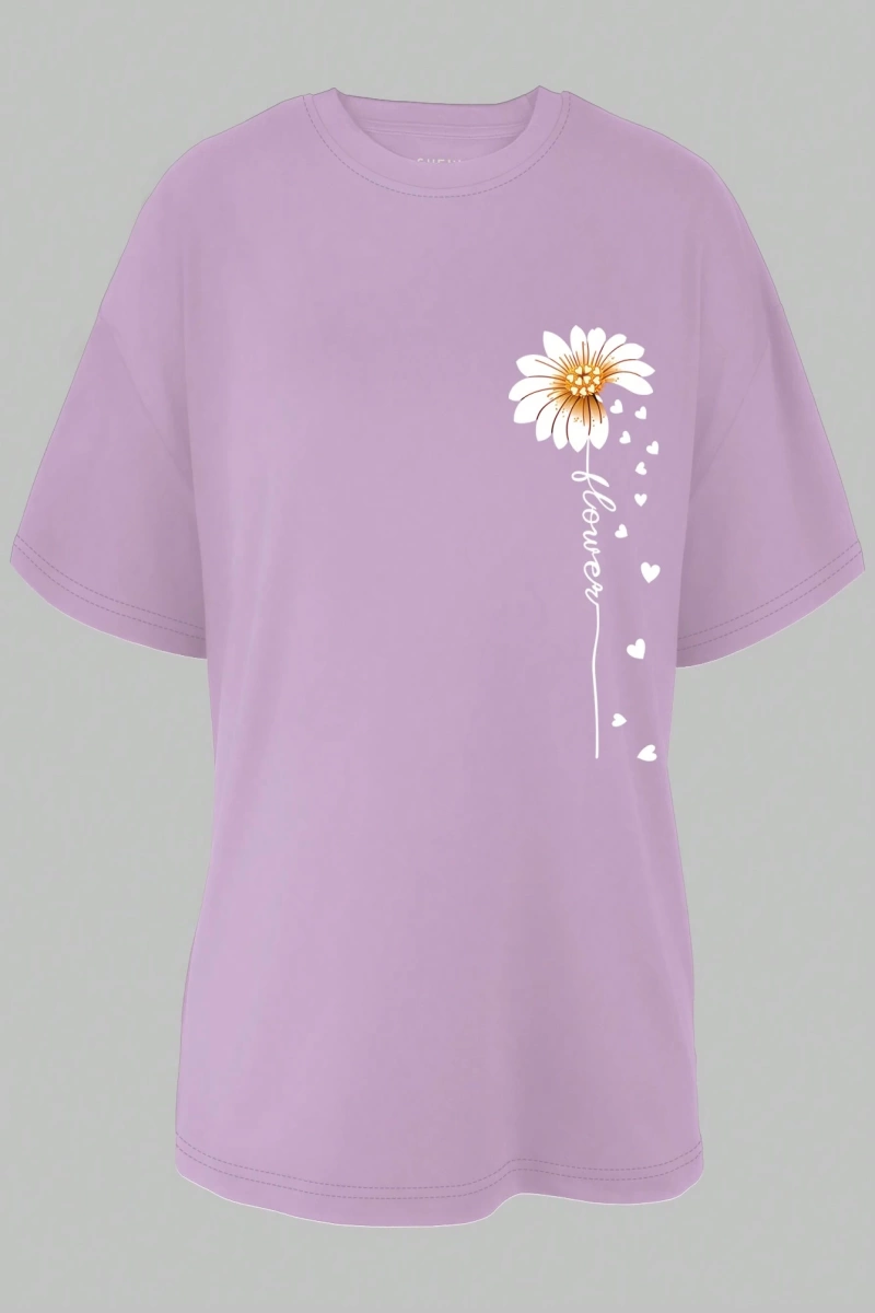 Kadın 2Lİ TAKIM OVERSİZE Trend T-shirt Şort Model 5073