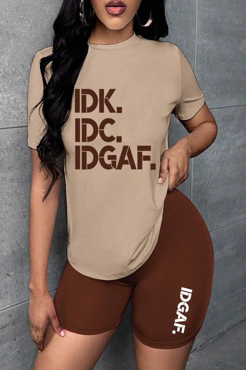 Kadın 2Lİ TAKIM OVERSİZE Trend T-shirt Şort Model 5078