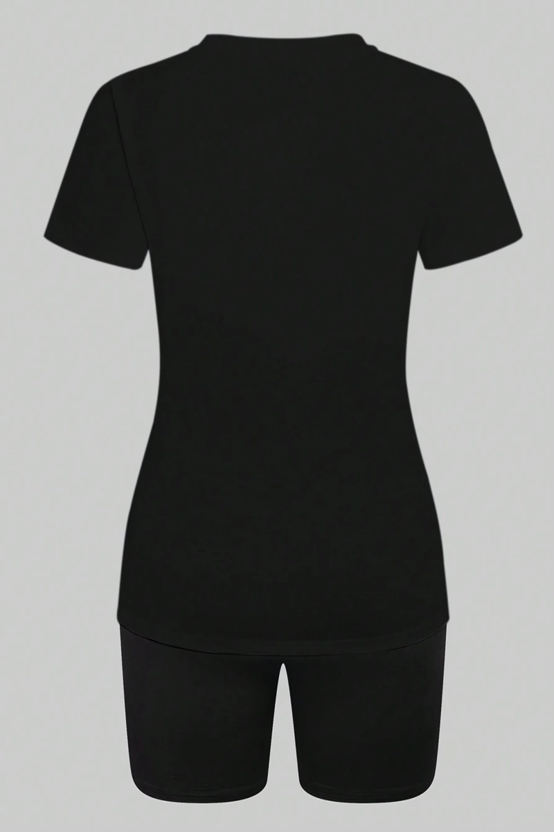 Kadın 2Lİ TAKIM OVERSİZE Trend T-shirt Şort Model 5078