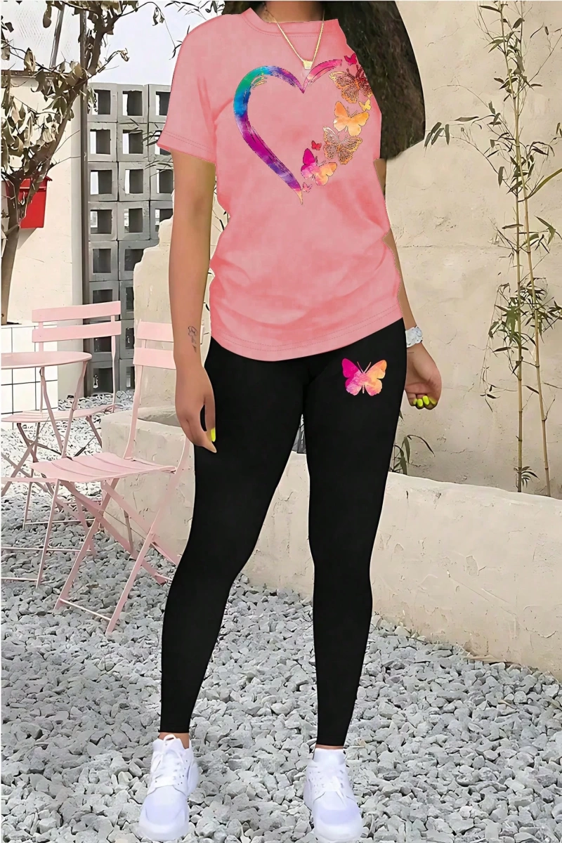 Kadın 2Lİ TAKIM OVERSİZE Trend T-shirt Şort Model 5080